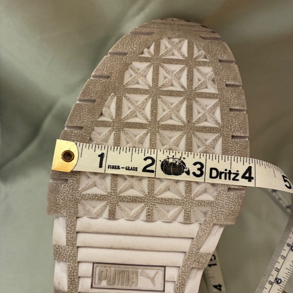 Puma Women's Mayze Mis Platform White Lace Up Sneakers Size 6.5 Worn Once VGUC+ - Picture 14 of 15